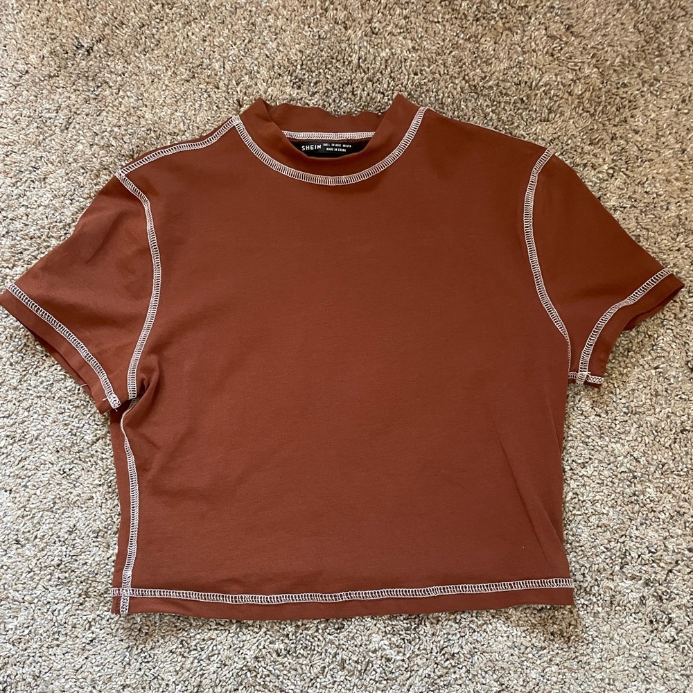 Brown Crop Top